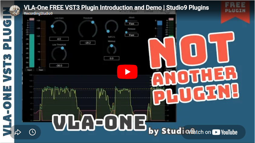 VLA-One FREE VST3 Plugin Introduction and Demo | Studio9 Plugins